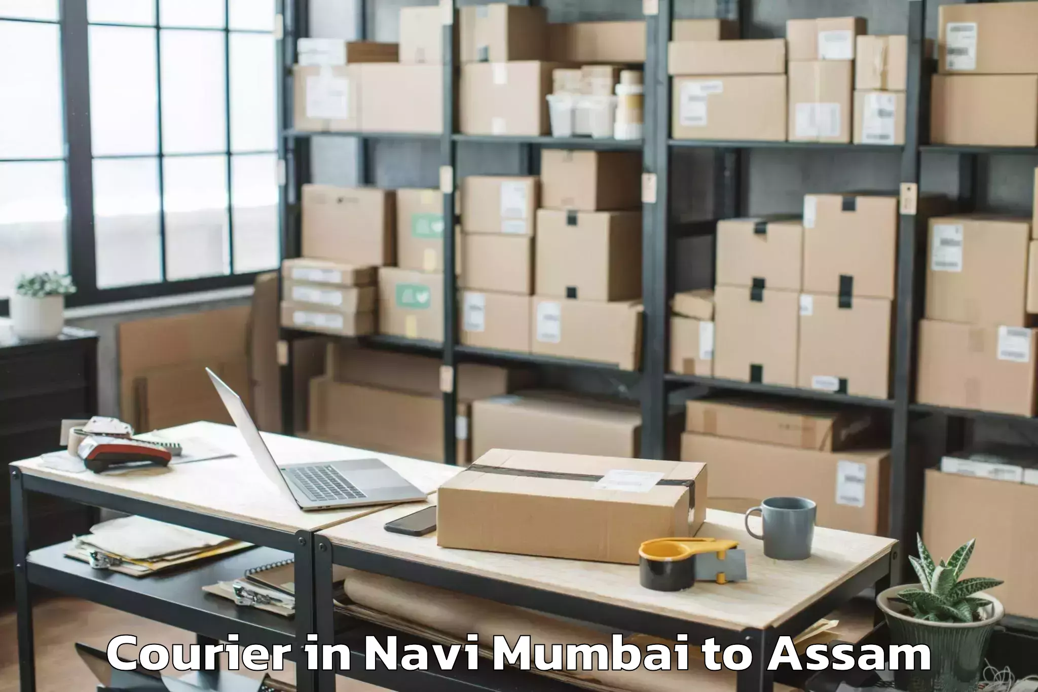 Affordable Navi Mumbai to Silapathar Courier